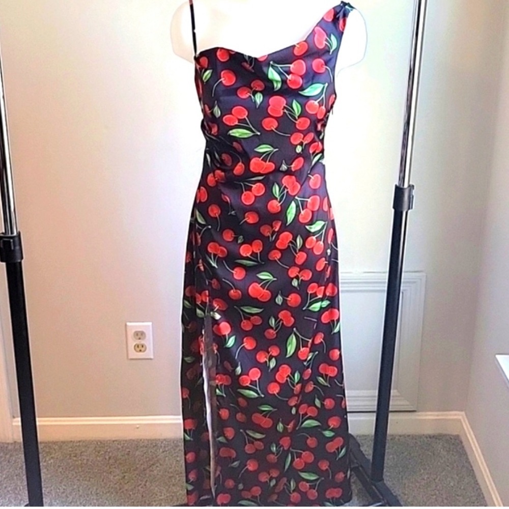 NWT For Love and Lemons Xena Cherry Midi Dress